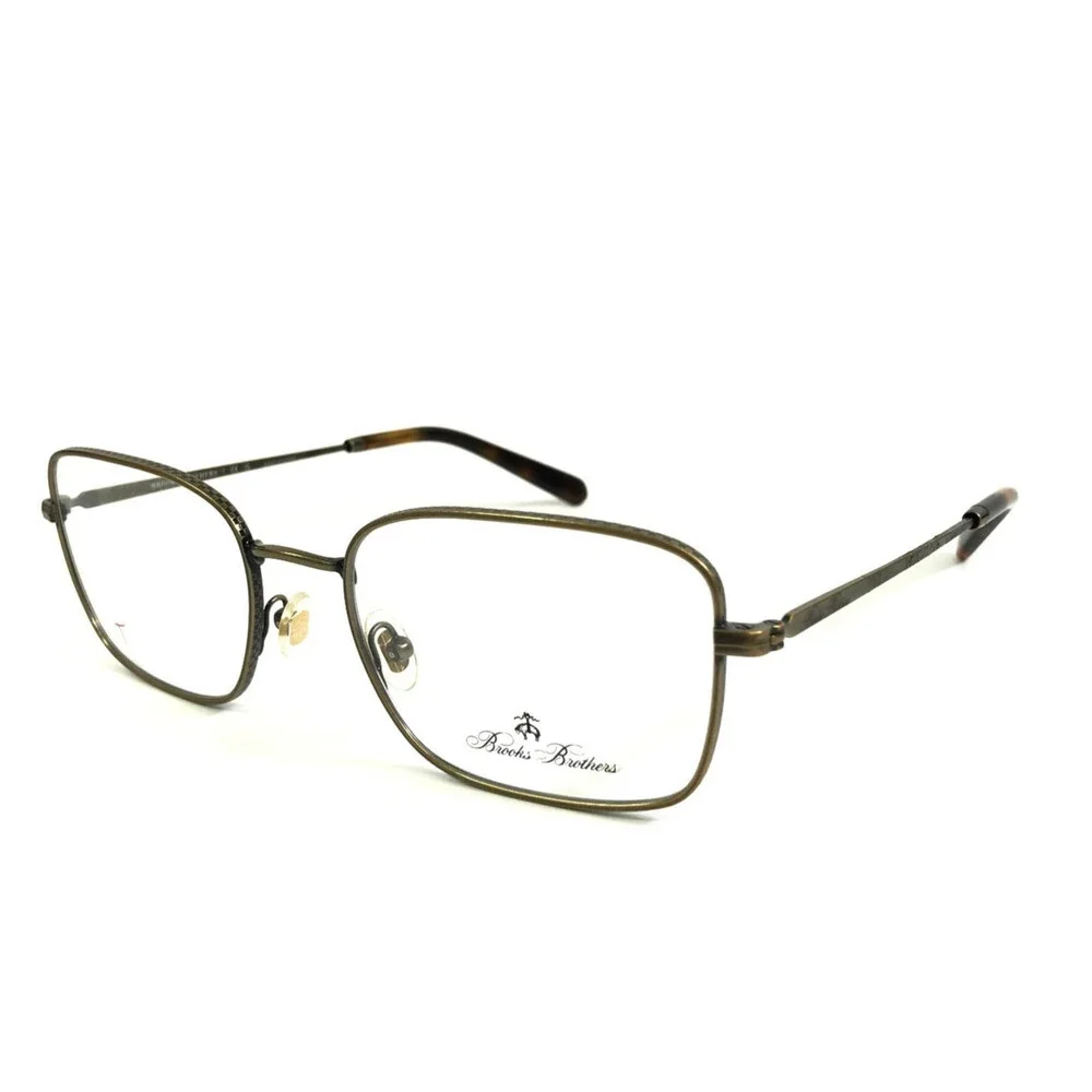 Brooks Brothers Eyeglasses Frames BB1102 1020 Antique Bronze Wire Rim 56-20-145